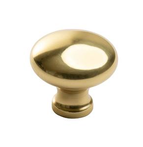 Boutons de placard modernes en laiton doré brillant de forme ronde, durables et élégants pour les intérieurs de chambre classiques et modernes - Product Image 1