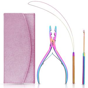 Herramientas para Extensiones de Cabello Princess Home: 4 Agujas de Tejer, 1 Soporte de Cobre, Ganchos de Ventilación para Pelucas - Product Image 6