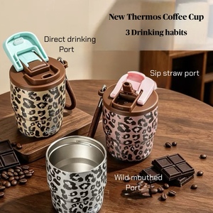 Vaso Térmico Moderno con Estampado de Leopardo, 320 ml, Revestimiento Interior de Acero Inoxidable 316, Ideal para Cualquier Uso - Product Image 2