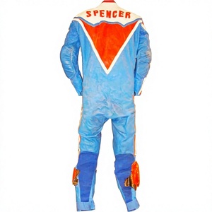 ชุดจั๊มสูทขี่มอเตอร์ไซค์ Freddie Spencer 1 ชิ้น ทำจากหนังวัว/หนังจิงโจ้ สำหรับนักขี่มอเตอร์ไซค์ระดับมืออาชีพ - Product Image 2