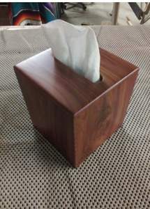 Caja de pañuelos de madera de diseño de lujo para hotel y restaurante, caja de servilletas hecha a mano de calidad superior, cubierta de madera para pañuelos al por mayor - Product Image 6