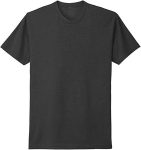 T-shirt Unisexe Noir en Coton et Fibre de Bambou, Col Rond, Manches Courtes, Surdimensionné, Respirant, Écologique, Personnalisable, Vente en Gros - Product Image 5