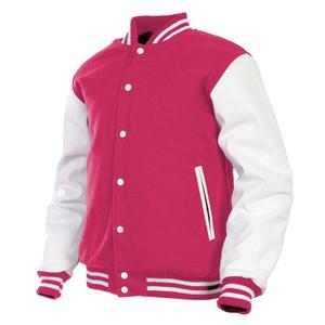 Varsity <b>Jacket</b> in Wool Body & Genuine PU <b>Leather</b> Sleeves Baseball <b>Jacket</b> for <b>Mens</b> and Women Custom Embroidery Patchwork - Product Image 6