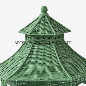 Décoration Pagode en Rotin Tressé à la Main, Meilleure Vente, Ornement en Osier pour la Décoration Intérieure, Style Naturel, Fournisseur OEM - Product Image 4