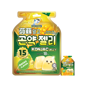 เยลลี่คอนยัครสชาติมะม่วง 20 กรัม คุณภาพสูง เนื้อนุ่ม เคี้ยวเพลิน แคลอรีต่ำ ใยอาหารสูง ขนมหวานสำหรับเด็ก - Product Image 1