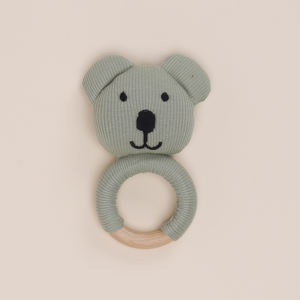 Organic Bamboo Sage Rattle <b>Toy</b> Premium Quality Baby Rattles - Product Image 1