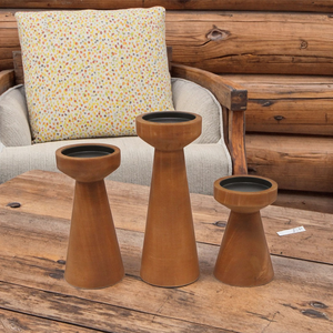 Porte-bougies rustiques en bois sur mesure 2025 pour décorations de fêtes et bougeoirs – Décoration intérieure par MULTI CRAFT - Product Image 4