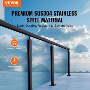 Morsetto per Vetro da 35,83 Pollici di Altezza, Spessore 0,39-0,47 Pollici, Staffa per Ringhiera in Vetro Temperato, Clip per Fune Metallica in Acciaio Inox 304 - Product Image 2