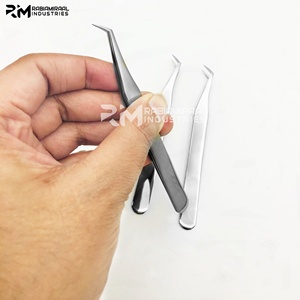 Pince à épiler en acier inoxydable RMI pour extensions de cils, pointe fine, outils de beauté pour cils et maquillage - Product Image 5
