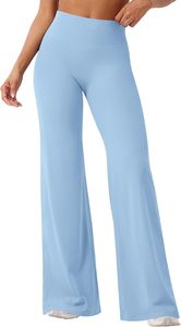 Trendy Solid Color High Waisted <b>Bell</b> Bottom Yoga Pants Chic Slim Fit Flare Leggings Versatile Lounge Dance Pants - Product Image 3
