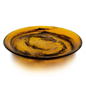 Plato de resina hecho a mano, duradero, con diseño de remolino acuático, pulido, clásico, personalizable, ecológico, apto para uso alimentario, con patrón decorativo. - Product Image 4