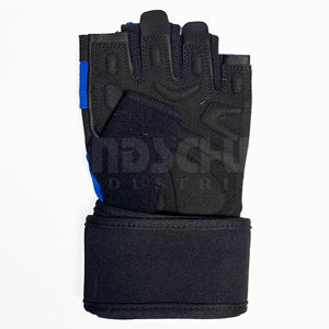 Gants de sport demi-doigts personnalisés avec logo, sangle de poignet réglable, unisexe, pour fitness, musculation, haltérophilie, durables - Product Image 4