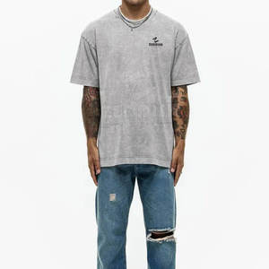 T-shirts délavés à l'acide en promotion en ligne pour hommes – T-shirts de haute qualité fabriqués en usine – Prix de gros pour t-shirts délavés à l'acide - Product Image 3