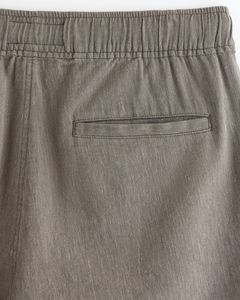 Pantalones Cortos de Lino Premium Personalizados para Hombre, con Bolsillo con Cremallera, Cintura Elástica con Cordón, Estilo Casual de Verano, Proveedor OEM ODM - Product Image 6