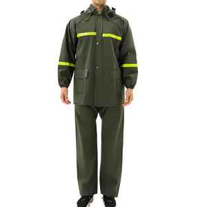 Universal Style ROLEIN <b>Waterproof</b> Windproof Rain Suit Hooded Jacket Pants <b>Set</b> Reflective Stripes for Outdoor Hiking Travel - Product Image 6