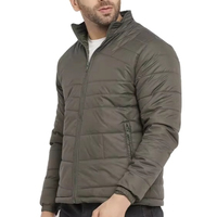 Veste d'hiver matelassée réversible imperméable pour homme, avec col rabattable en fourrure de mouton blanche, personnalisable OEM, garnissage tricoté à la taille