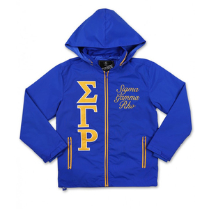 Sigma เสื้อแจ็กเก็ตมีฮู้ดปักลายแกมม่า Rho sorority สำหรับผู้หญิงเสื้อแจ็กเก็ตมีฮู้ดปักลายตามสั่งสไตล์ได้ - Product Image 4