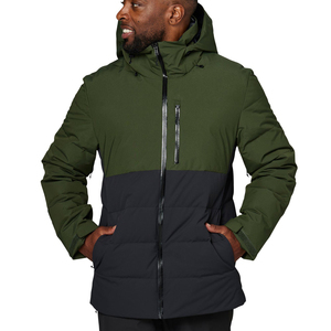 Veste de ski d'hiver de haute qualité pour homme, 100% polyester, coupe ajustée, personnalisée, chaude, imperméable, synthétique - Product Image 4