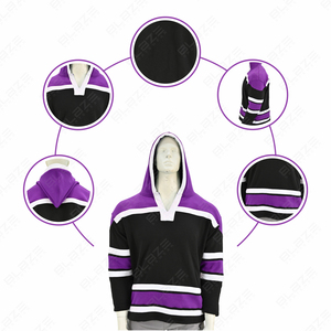 Sweat-shirt d'entraînement sur gazon synthétique pour hockey sur glace personnalisé |   Vêtements de performance en tissu technique |   Vêtements de sport légers à séchage rapide en gros 2026 - Product Image 4