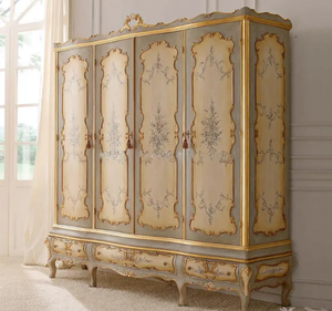 Juego de Muebles de Dormitorio de Lujo de Alta Calidad, Tamaño King, de Madera de Caoba, con Diseño Europeo Antiguo, con Almacenamiento, para Apartamentos, Hoteles y Villas - Product Image 4