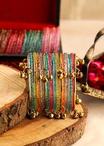 Derniers ensembles de bracelets pour femmes, bijoux pour mariage et fêtes, ensembles de bracelets cachemiriens multicolores, tailles personnalisées, bracelets cachemiriens tendance - Product Image 4