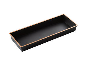 Plateau de service rectangulaire classique en ciment écologique effet givré pour fêtes, sashimi, sushi, saumon, poisson, fruits de mer, présentation en restaurant - Product Image 4