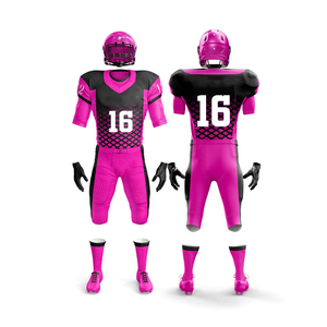 Maillot de football américain à manches courtes imprimé, léger, kit d'équipe personnalisé, maillot à blocs de couleur, extensible et performant - Product Image 2