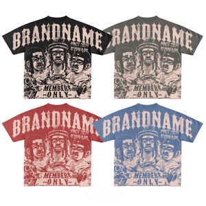 Camiseta Gráfica Oversize de Alta Calidad, Personalizada, Vintage, Impresa Digitalmente, 100% Poliéster, Tejido Twill, Estilo Desgastado, Premium - Product Image 6