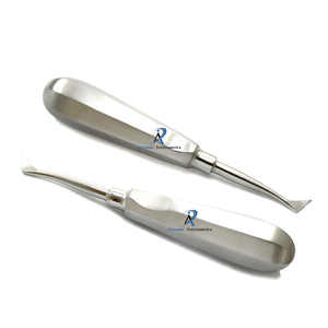 Juego de 2 Elevadores Dentales Cryer, Herramientas Quirúrgicas para Extracción de Dientes Izquierdos y Derechos, Instrumentos de Acero Inoxidable - Product Image 1