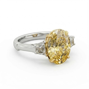 Elegant Gold <b>Diamond</b> <b>Ring</b> for Women IGI Certified Wedding Band Jewelry with Minimal Bright Finish Design - Product Image 3