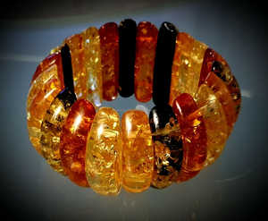 กำไลข้อมือแฟชั่นเรซินทุนงานฝีมือสำหรับผู้หญิงกำไลข้อมือสีแบรนด์จากงานฝีมือทำจากเรซินอินเดีย - Product Image 1