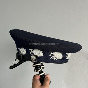 High Quality Multi-Color Officer <b>Cap</b> Unisex Wool -<b>Cap</b> with High Quality Fabric Adjustable Officer Hats - Product Image 4