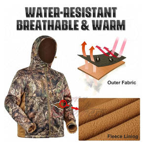 Combinaison de chasse camouflage forestier, tissu à séchage rapide, ensemble professionnel, imperméable, équipement de plein air - Product Image 4