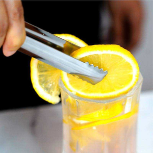 Accessoires de cuisine, mini bar argenté, outils à café, pinces à glace en acier inoxydable, pinces de service - Product Image 5