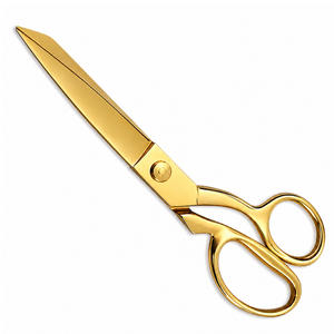 Ciseaux de tailleur OEM en acier inoxydable doré multi-usages à bord lisse avec poignée métallique pour la découpe de tissus (qualité DIY) - Product Image 3