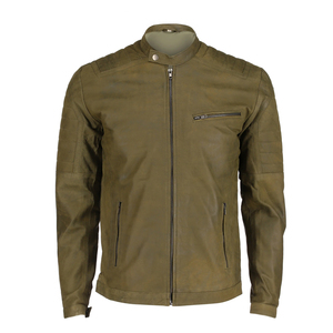 Chaqueta de Invierno Premium 100% Cuero Vacuno para Hombre, con Cierre, Cuello Alto, Alta Calidad, Superventas - Product Image 1