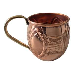 Mug en cuivre antique 400 ml, or rose, écologique, réutilisable, passe au lave-vaisselle, style classique, pour bière, café et cocktails - Product Image 4
