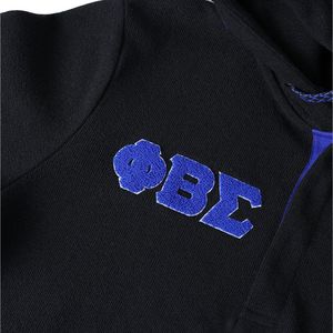 Sweat à capuche boutonné noir Phi Beta Sigma pour homme – Coupe confortable, tissu premium, vêtement de fraternité grecque, tenue décontractée - Product Image 5