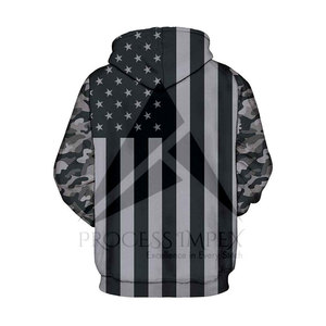 Sudadera con capucha personalizada para hombre, con cremallera, gruesa, de corte holgado, talla grande, hombros caídos, estilo cuadrado, para invierno, Process Impex - Product Image 6