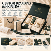 Ensemble d'emballages pour soins du corps et du bain, boîte cadeau en papier personnalisée, boîtes rigides pour soins de la peau et shampooings avec fermeture magnétique, logo