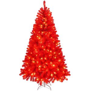 Albero di Natale Artificiale Pre-Illuminato da 2,13 m con 1100 Rami e 400 Luci, Albero di Pino Articolato con Telecomando, Decorazione Natalizia - Product Image 1