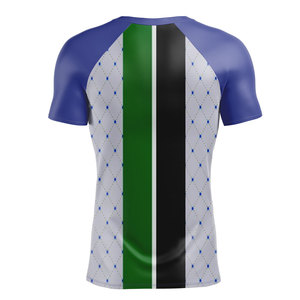 T-shirt de compression entièrement imprimé par sublimation OEM, vêtement d'entraînement athlétique sur mesure, t-shirt de combat MMA, Rashguard à bas prix - Product Image 2