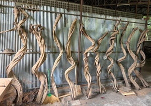 บาร์ไม้เนื้อแข็งแบบพับได้ ยืดหดได้ ดีไซน์ทันสมัย ลายไม้ธรรมชาติ ยี่ห้อ NINNET จากเชียงใหม่ เหมาะสำหรับห้องนั่งเล่น ห้องรับประทานอาหาร  ขายดีอันดับต้นๆ - Product Image 3