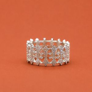 Anillo de Plata con Cruz de Moissanita Estilo Hip Hop, Joyería de Lujo Unisex, Regalo - Product Image 1