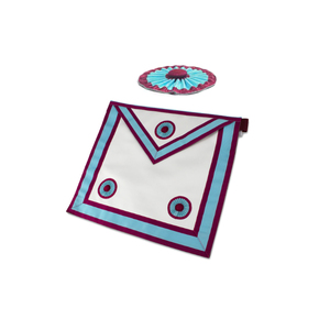 Tablier maçonnique en toile brodée à la main de haute qualité, couleurs personnalisées, respirant, pour hommes, vente en gros, sérigraphie - Product Image 2