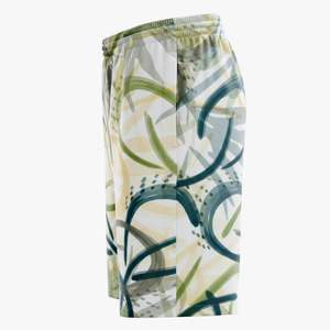 Shorts de plage pour hommes avec logo personnalisé, imperméables, extensibles dans 4 directions, mi-cuisse, sexy, grandes tailles, avec motif de short de bain - Product Image 3
