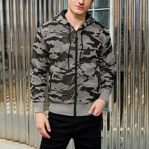 Sudadera OEM Streetwear Personalizada con Bordado, Estilo Holgado, con Cremallera, Oversize, Desgastada, Camuflaje, Sudadera con Capucha, Chaqueta de Trabajo de Lona para Hombre - Product Image 3