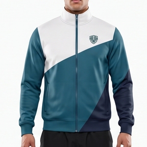 Mawra Veste coupe-vent imperméable pour homme, veste de sport légère et respirante, patchwork, pour la course à pied et les voyages - Product Image 1
