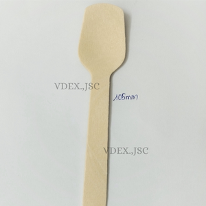 Phụ Kiện Nhà Bếp muỗng cà phê dĩa dao thép không gỉ dùng một lần thiết lập dao kéo bằng gỗ Đo muỗng nhỏ thìa gỗ - Product Image 3