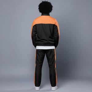 Winter Solid Windbreaker Tracksuit <b>Reflective</b> Line Trouser Zipper Hood Jacket Polyester/Nylon Custom Logo Activewear - Product Image 2